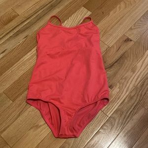 Girls pink leotard for dance